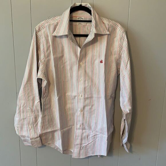 Brooks Brothers Slim Fit Striped Button Down Size M - Picture 1 of 4